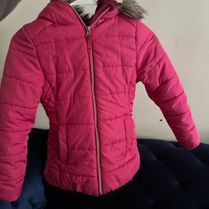 Pink winter coat
